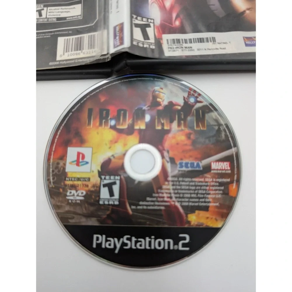 Iron Man - PlayStation 2 PS2 - No Manual - Tested - Hollywood Video‎ Case